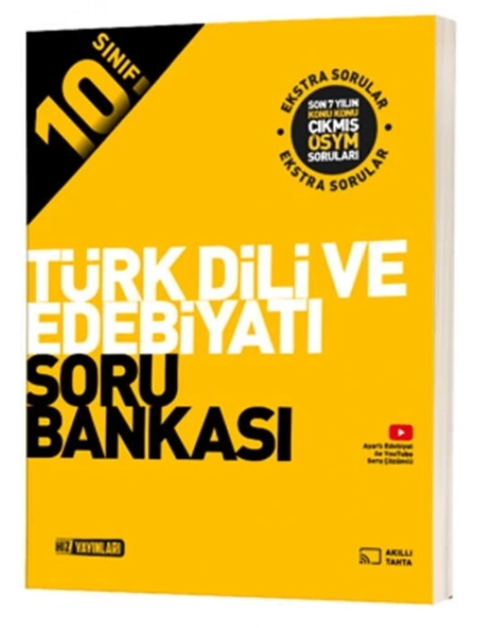 Hız Yayınları 10. Sınıf Türk Dili ve Edebiyatı Soru Bankası