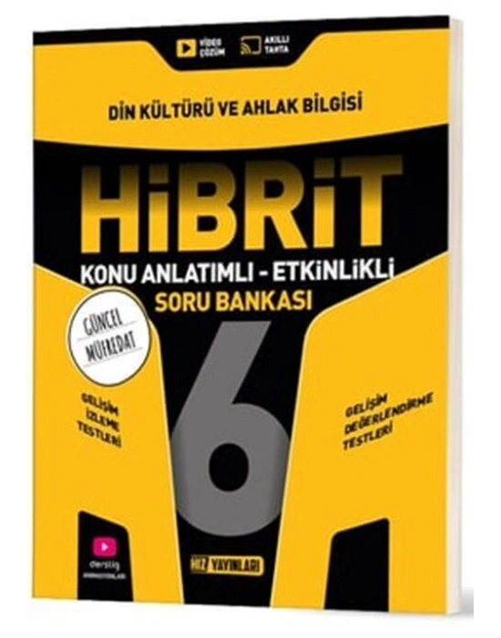 Hız Yayınları 6. Sınıf Din Kültürü ve Ahlak Bilgisi HİBRİT Konu Anlatımlı Etkinlikli Soru Bankası