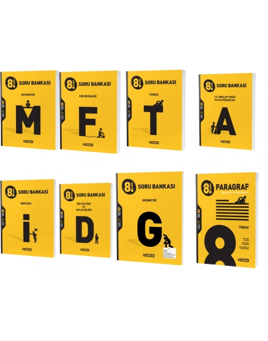 Hız Yayınları 8.Sınıf Tüm Dersler Soru Bankası Seti Yeni