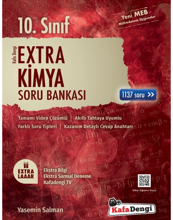 KAFA DENGİ YAYINLARI 10.SINIF EKSTRA KİMYA SORU BANKASI