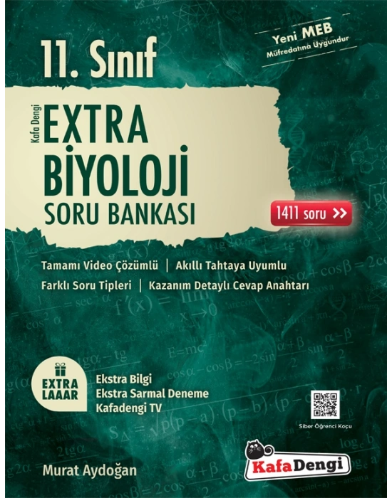 KAFA DENGİ YAYINLARI 11.SINIF EKSTRA BİYOLOJİ SORU BANKASI