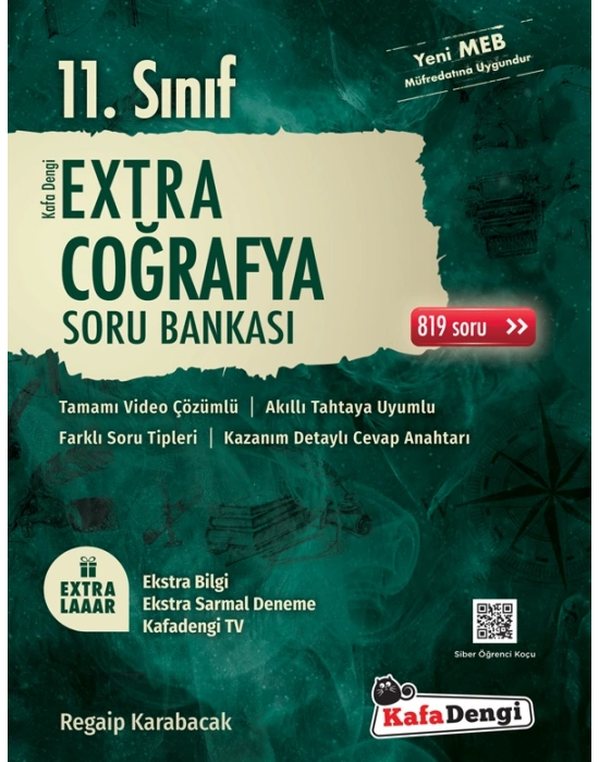 KAFA DENGİ YAYINLARI 11.SINIF EKSTRA ÇOĞRAFYA SORU BANKASI