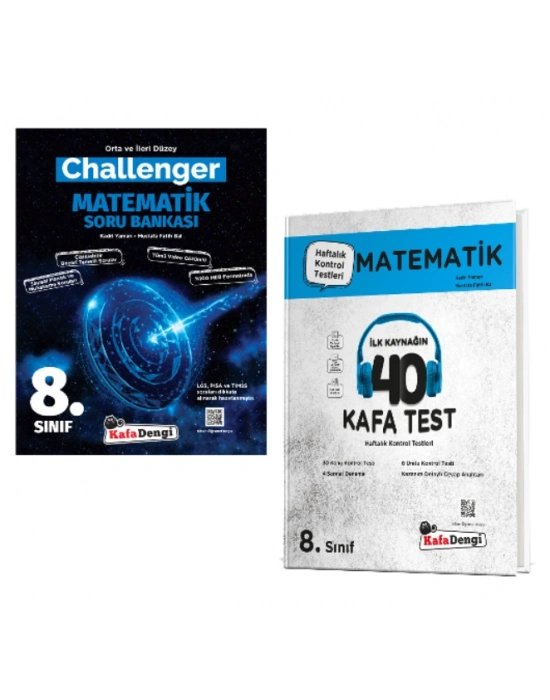 KAFA DENGİ YAYINLARI 8. Sınıf Challenger Matematik Soru Bankası + Matematik Kafa Test