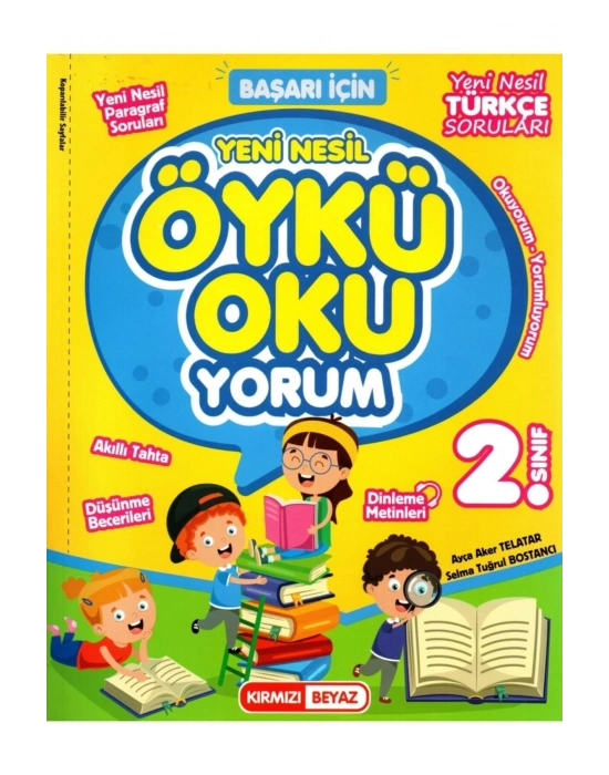 Kırmızı Beyaz 2. Sınıf Yeni Nesil Öykü Oku yorum Türkçe Paragraf Kitabı
