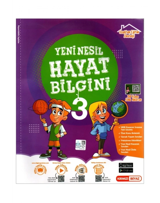 Kırmızı Beyaz 3. Sınıf Hayat Bilgini Konu Özeti Soru Bankası