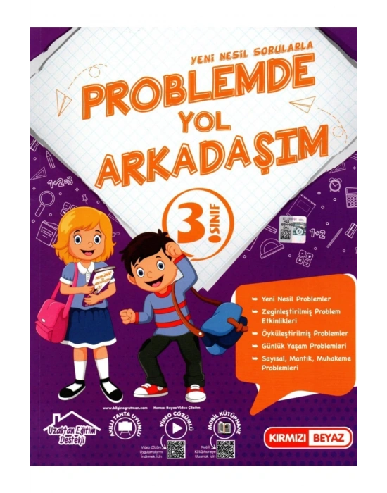 Kırmızı Beyaz 3. Sınıf Yeni Nesil Sorularla Problemde Yol Arkadaşım