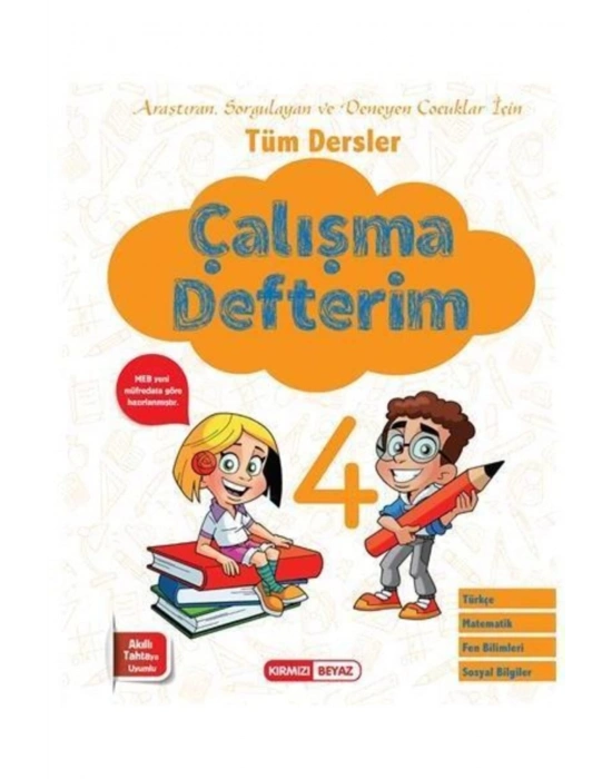 Kırmızı Beyaz 4. Sınıf Tüm Dersler Çalışma Defterim