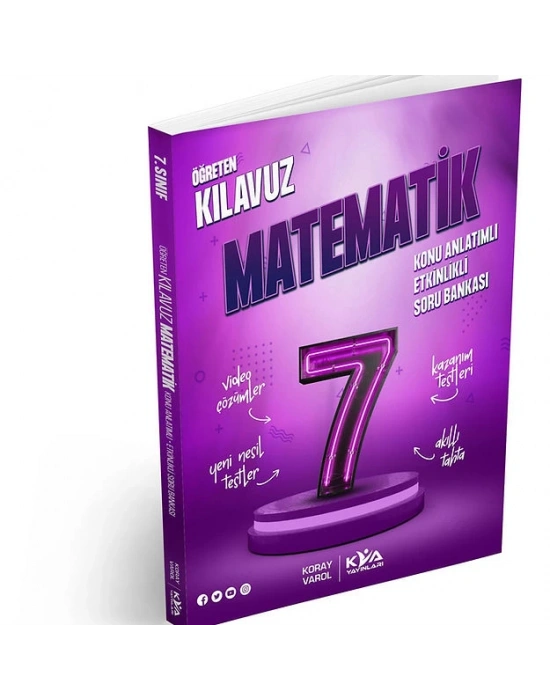 KORAY VAROL YAYINLARI 7.SINIF MATEMATİK ÖĞRETEN KLAVUZ KONU ANLATIMLI ETKİNLİKLİ SORU BANKASI