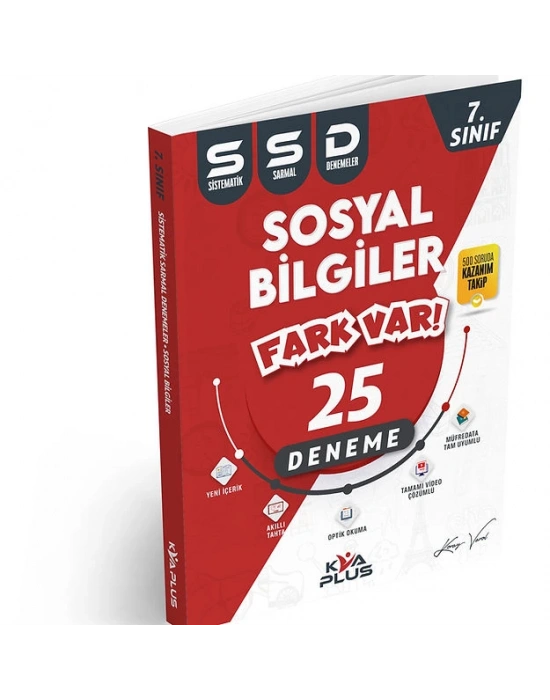 KORAY VAROL YAYINLARI 7.SINIF SOSYAL BİLGİLER 25Lİ DENEME