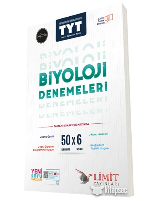 LİMİT YAYINLARI TYT 50Lİ BİYOLOJİ DENEME