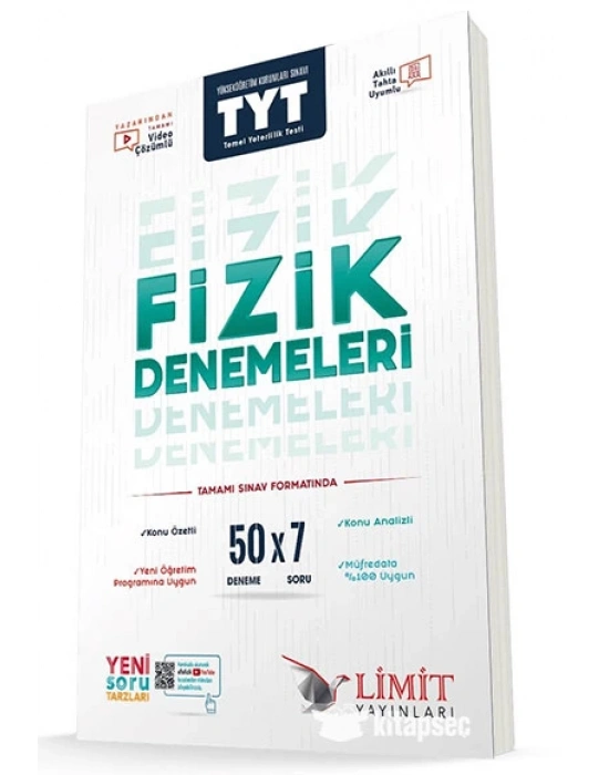 LİMİT YAYINLARI TYT 50Lİ FİZİK DENEME