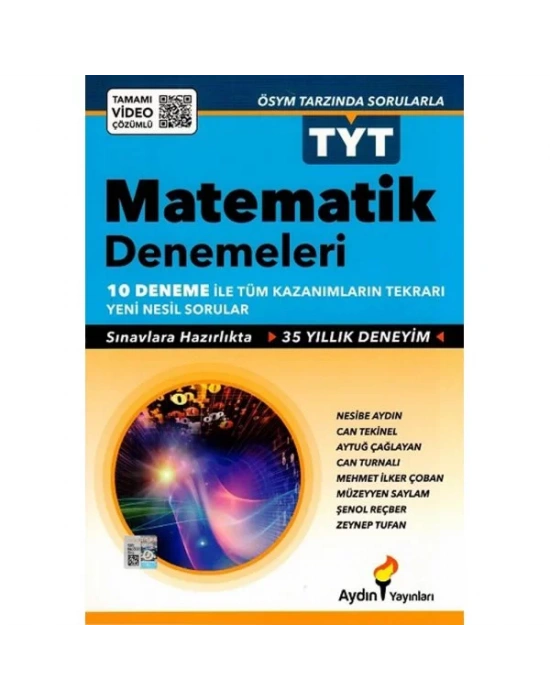 AYDIN YAYINLARI TYT MATEMATİK 10 DENEME