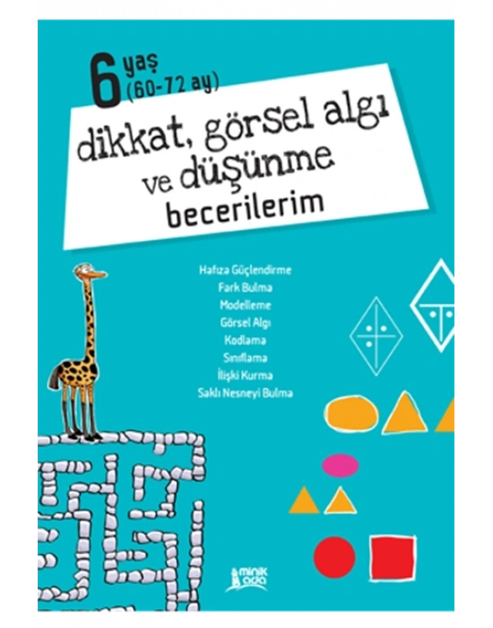 Erdem Yayınları Minik Ada Dikkat, Görsel Algı Ve Düşünme Becerilerim 6 Yaş