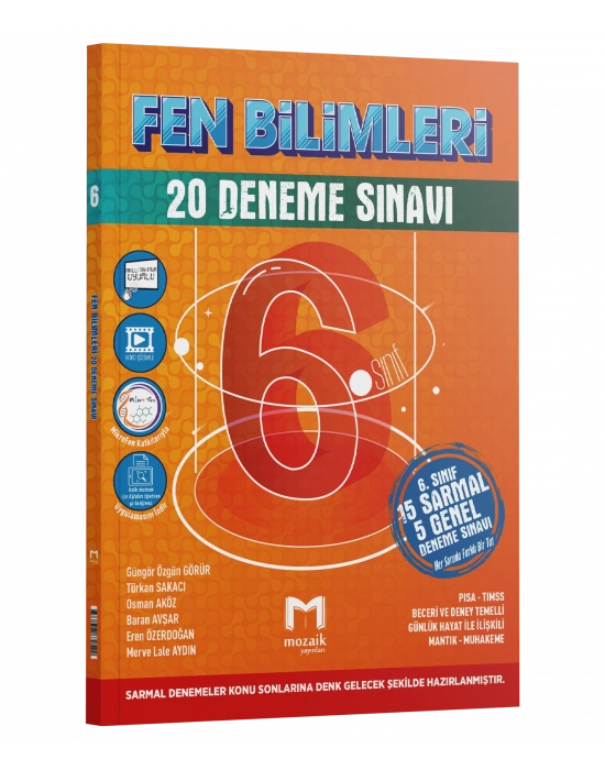 Mozaik Yayınları 6. Sınıf Fen Bilimleri 20 li Deneme