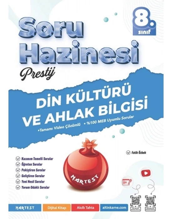 NARTEST YAYINLARI LGS 8.SINIF PRESTİJ DİN KÜLTÜRÜ SORU HAZİNESİ