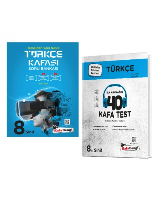 KAFA DENGİ YAYINLARI 8. Sınıf Türkçe Kafası Soru Bankası + Türkçe Kafa Test