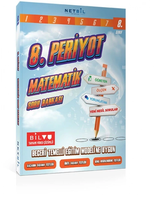 Netbil Yayınları 8. Periyot Matematik ve Fen Bilimleri Soru Bankası (2 Kitap)