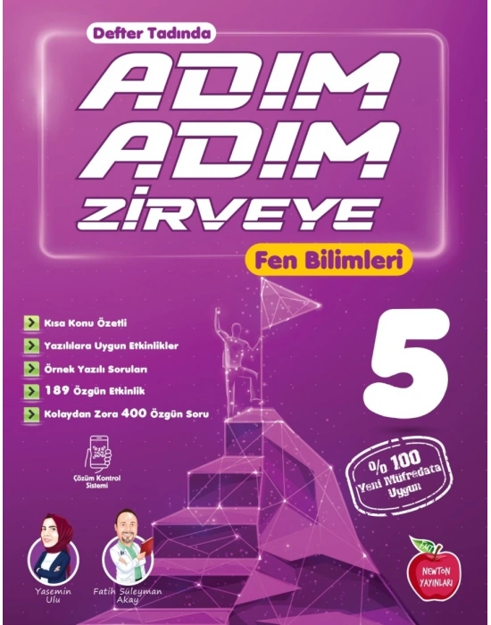 Newton Yayınları 5.Sınıf Fen Bilimleri Adım Adım Zirveye Etkinlikli Soru Bankası