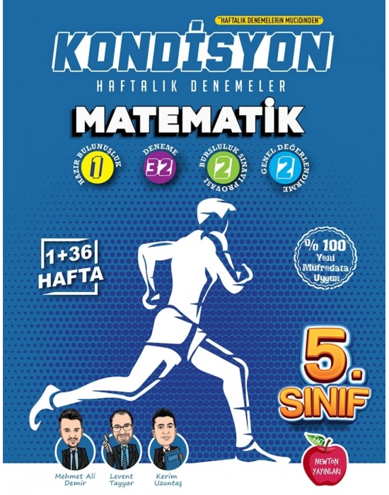 Newton Yayınları 5.Sınıf Matematik Haftalık Kazanım Denemeleri 37 Hafta