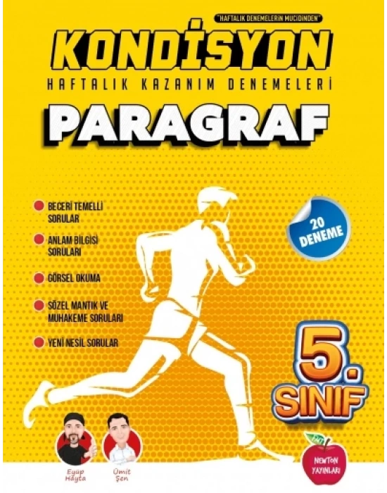 Newton Yayınları 5.sınıf Paragraf Haftalık Kazanım Denemeleri 20 Hafta