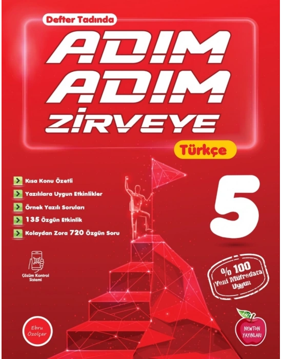Newton Yayınları 5.Sınıf Türkçe Adım Adım Zirveye Etkinlikli Soru Bankası