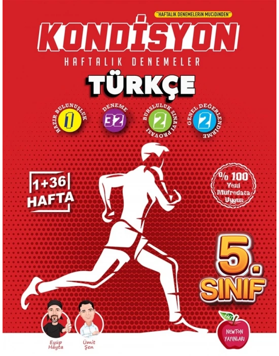Newton Yayınları 5.Sınıf Türkçe Haftalık Kazanım Denemeleri 37 Hafta