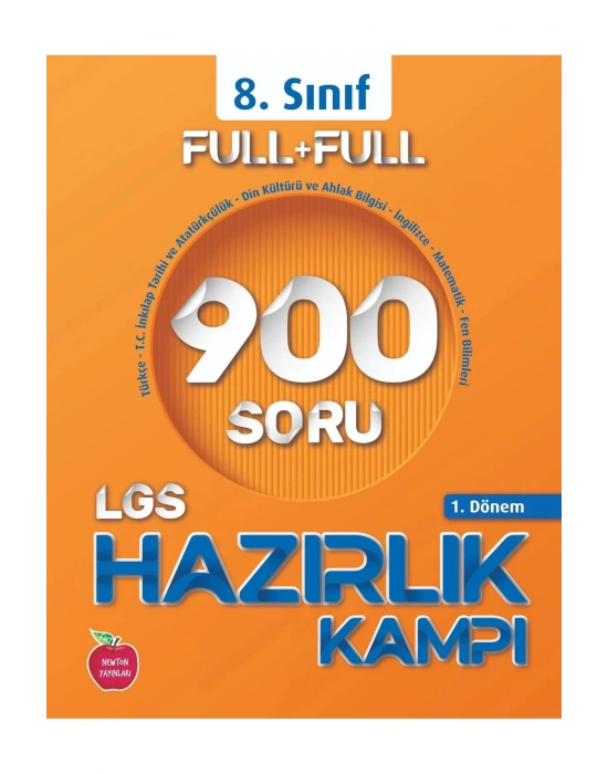 NEWTON YAYINLARI 8.SINIF FULL+FULL 1.DÖNEM 900 SORU HAZIRLIK KAMP KİTABI
