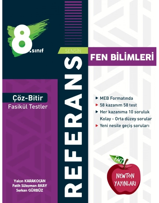 Newton Yayınları LGS 8.sınıf Referans Çöz Bitir Fasikül Testler Fen Bilimleri