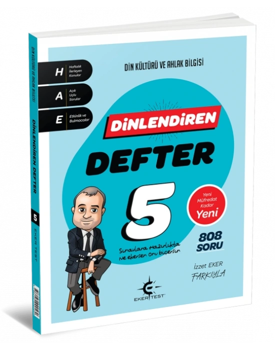 ARI YAYINCILIK 5. Sınıf Eker Test Dinlendiren Defter