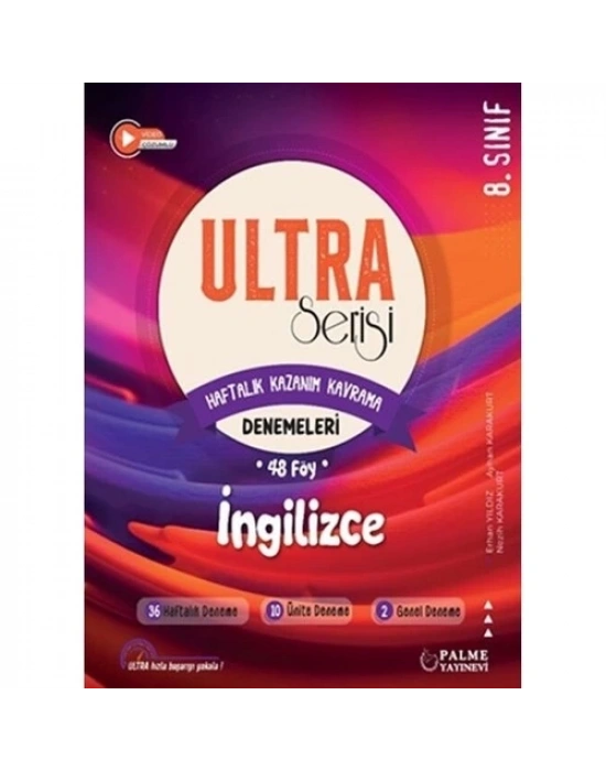 Palme Yayıncılık 8. Sınıf Ultra Serisi İngilizce Denemeleri 48 Föy