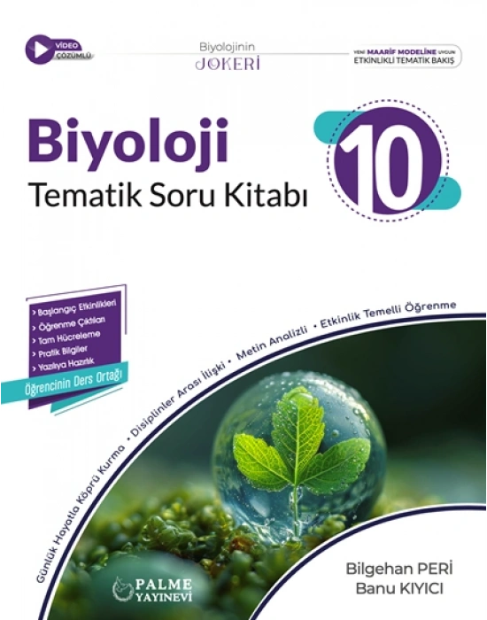 PALME YAYINEVİ 10.SINIF JOKER BİYOLOJİ TEMATİK SORU BANKASI