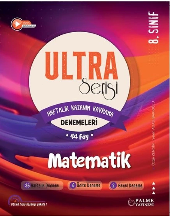 PALME YAYINEVİ 8.Sınıf Ultra Serisi Matematik Denemeleri 44 föy