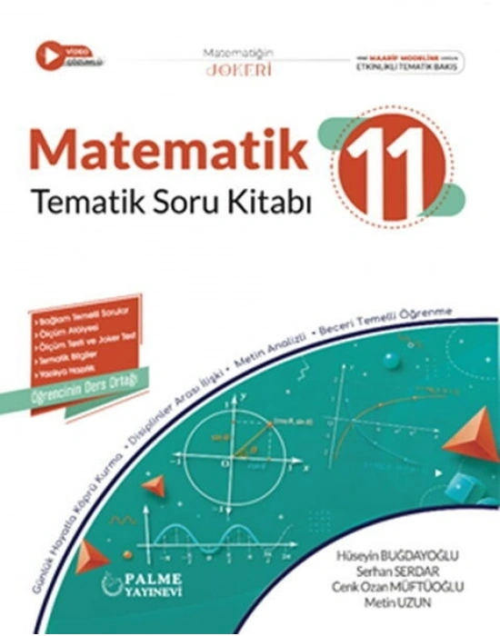 Palme Yayınları 11. Sınıf Matematik Joker Tematik Soru Kitabı