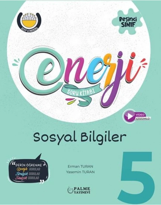 PALME YAYINLARI 5.SINIF ENERJİ SOSYAL BİLGİLER SORU KİTABI