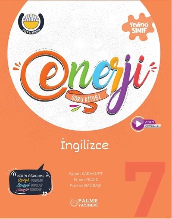 PALME YAYINLARI 7.SINIF ENERJİ İNGİLİZCE SORU KITABI