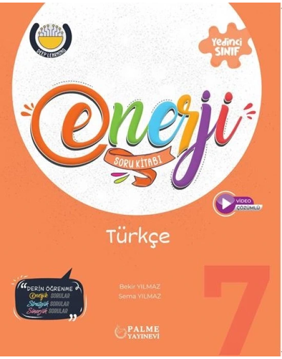 PALME YAYINLARI 7.SINIF ENERJİ TÜRKÇE SORU KITABI
