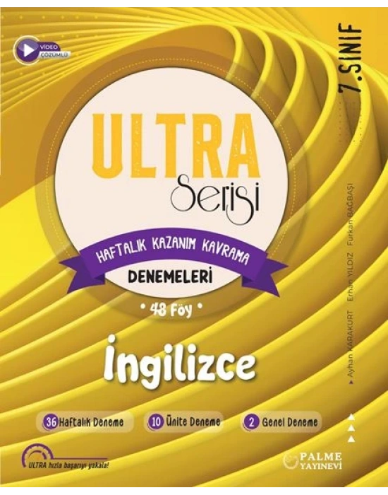 PALME YAYINLARI 7.SINIF ULTRA İNGİLİZCE HAFTALIK KAZANIM KAVRAMA DENEMELERİ