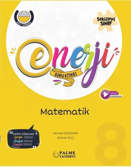 PALME YAYINLARI 8.SINIF LGS ENERJİ MATEMATİK SORU KITABI