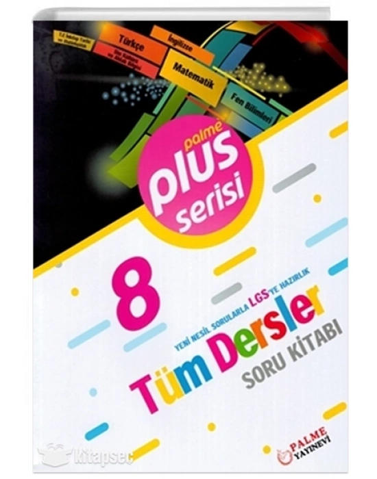PALME YAYINLARI 8.SINIF LGS PLUS TÜM DERSLER SORU KİTABI