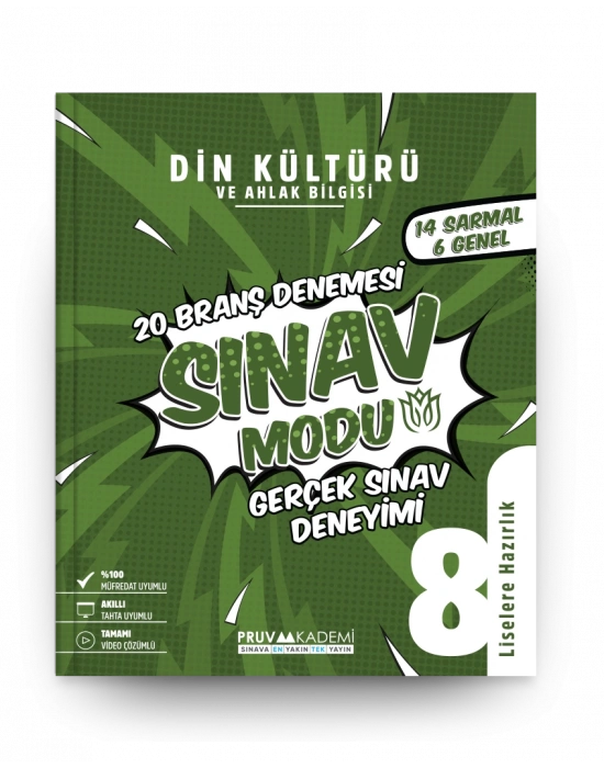 Pruva Akademi 8. Sınıf Sınav Modu Din Kültürü Branş Denemesi