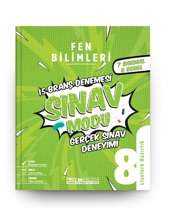 Pruva Akademi 8. Sınıf Sınav Modu Fen Bilimleri Branş Denemesi