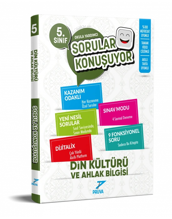 PRUVA AKADEMİ YAYINCILIK 5.SINIF DİN KÜLTÜRÜ SORULAR KONUŞUYOR