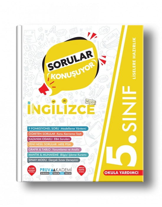PRUVA AKADEMİ YAYINCILIK 5.SINIF İNGİLİZCE SORULAR KONUŞUYOR