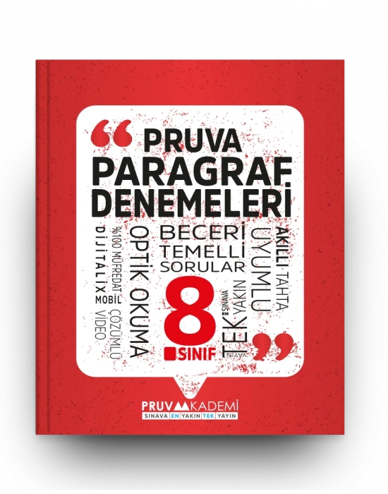 Pruva Akademi Yayıncılık 8.LGS Sınıf Paragraf Denemeleri