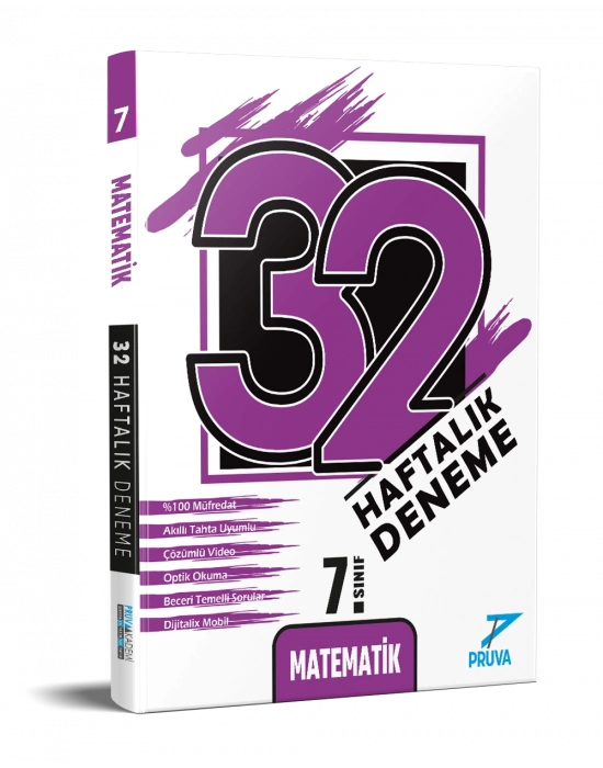 Pruva Akamemi Yayıncılık 7.Sınıf Matematik 32 Haftalık Deneme