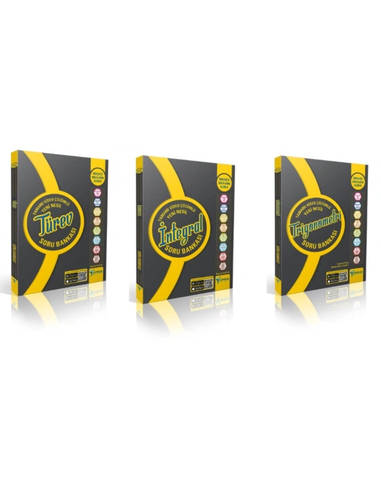 TOPRAK YAYINLARI Türev - İntegral - Trigonometri Soru Bankası ( 3 Kitap)