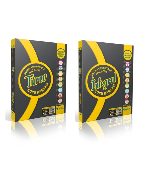 TOPRAK YAYINLARI Türev Soru Bankası ve İntegral Soru Bankası ( 2 Kitap)