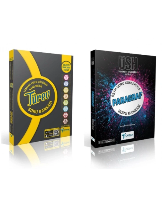 TOPRAK YAYINLARI Türev Soru Bankası ve Paragraf Soru Bankası ( 2 Kitap)