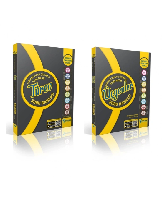 TOPRAK YAYINLARI Türev Soru Bankası ve Üçgenler Soru Bankası ( 2 Kitap)