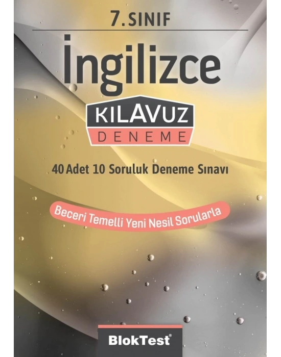 TUDEM YAYINLARI 7.SINIF BLOKTEST İNGİLİZCE KLAVUZ DENEME
